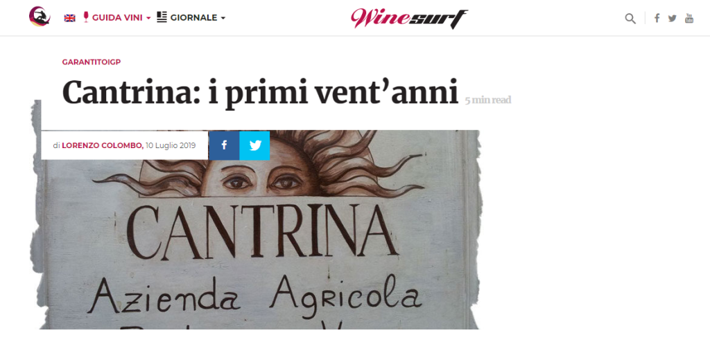 Cantrina: i primi vent'anni